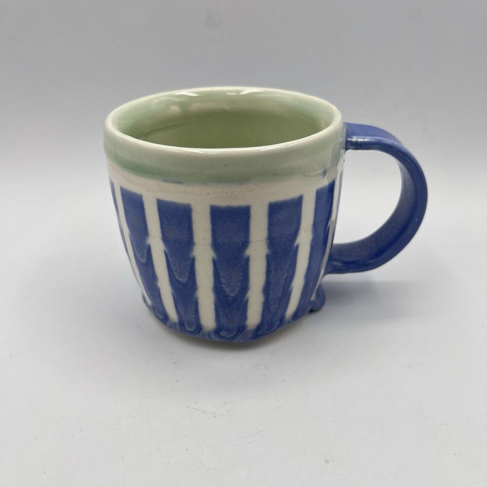 Handmade Mug - Set Of 2 - Blue And Green
